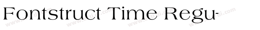 Fontstruct Time Regu字体转换